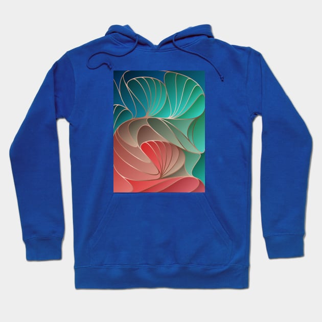 Colorful Art Deco I Hoodie by Seven Trees Design